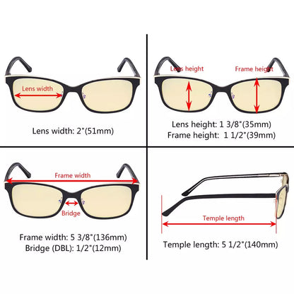 Blue Light Blocking Glasses Yellow Tinted Women
