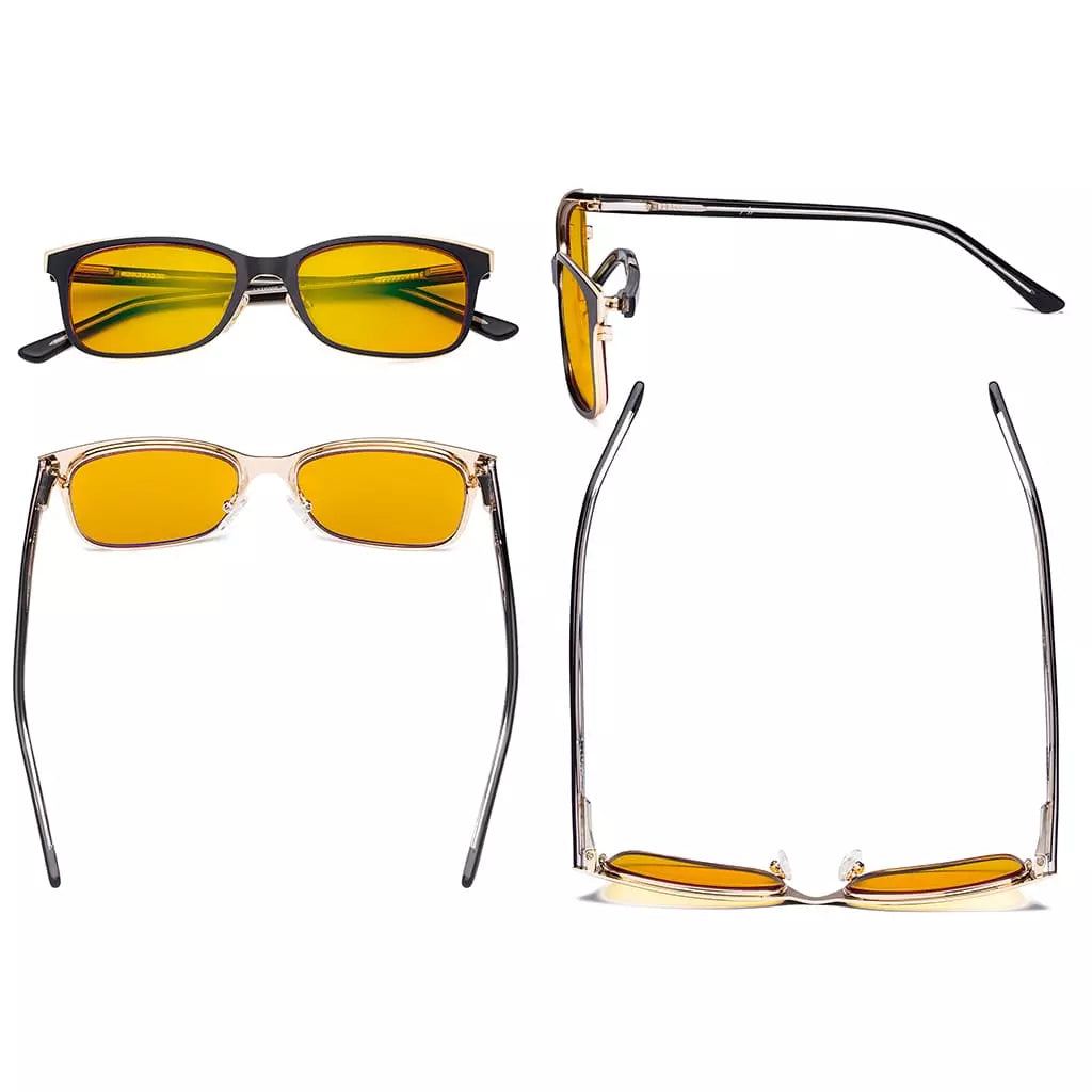 Blue Light Blocking Glasses Amber Tinted Women