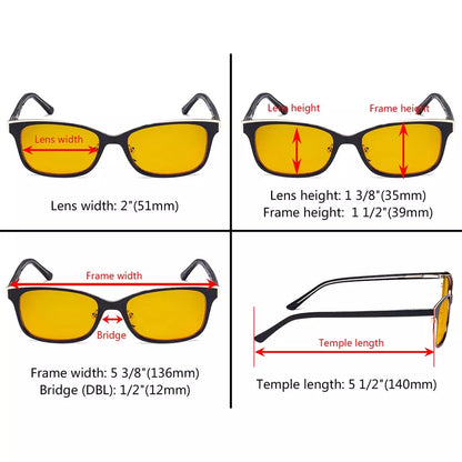 Blue Light Blocking Glasses Amber Tinted Women