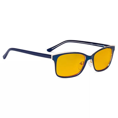 Blue Light Blocking Glasses Amber Tinted Women