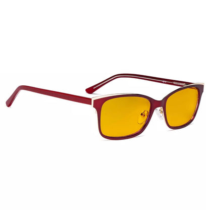Blue Light Blocking Glasses Amber Tinted Women