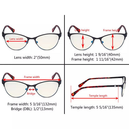 Blue Light Blocking Glasses Light Yellow Tinted Women