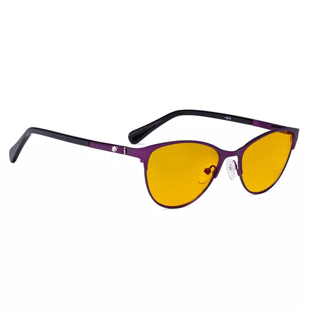Blue Light Blocking Glasses Amber Tinted Women