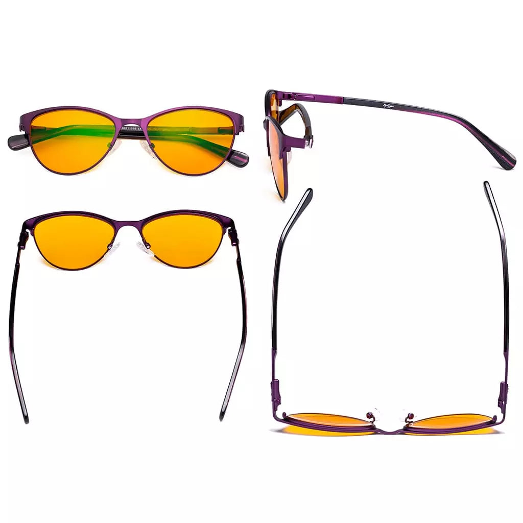Blue Light Blocking Glasses Orange Tinted Women