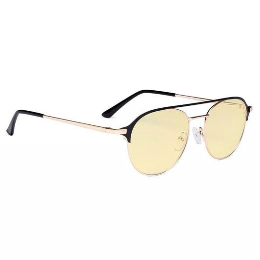 Pilot Blue Light Blocking Glasses Yellow Tinted Women