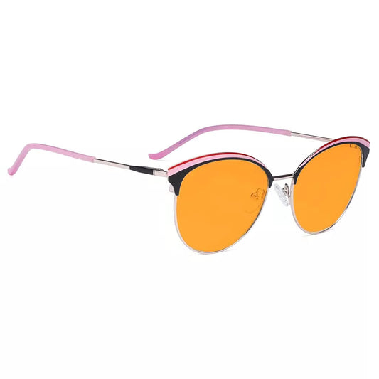 Cat-eye Blue Light Blocking Glasses Orange Tinted Women