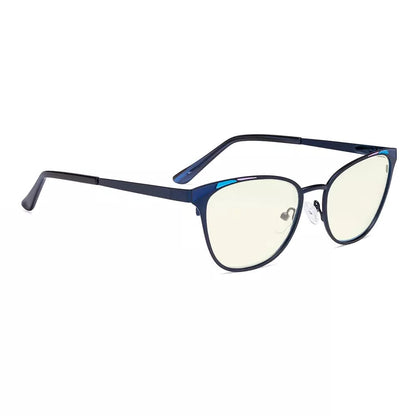 Light Yellow Tinted Butterfly Blue Light Blocking Glasses Women
