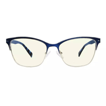 Semi-rim Blue Light Blocking Glasses Light Yellow Tinted