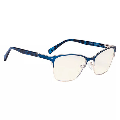Semi-rim Blue Light Blocking Glasses Light Yellow Tinted