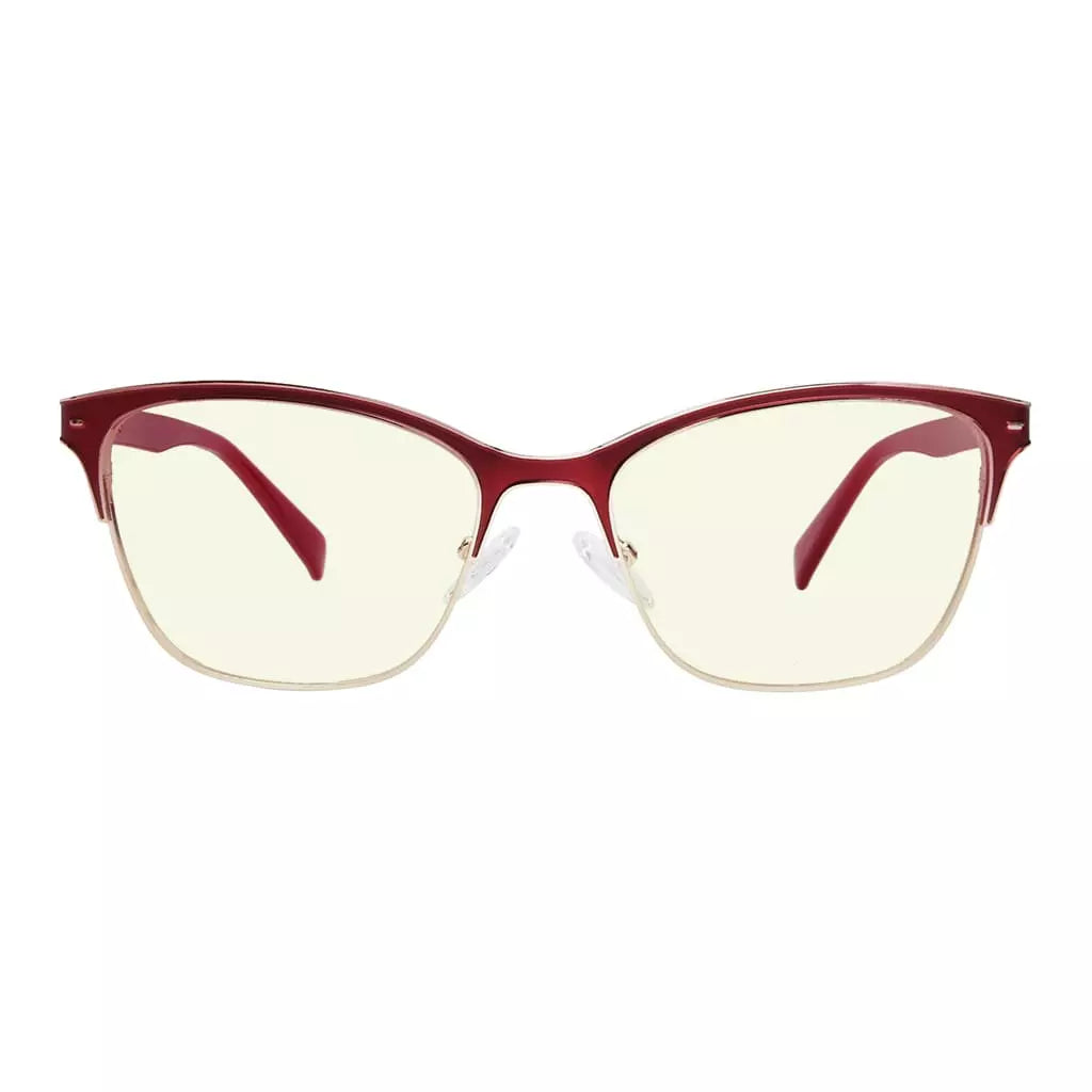 Semi-rim Blue Light Blocking Glasses Light Yellow Tinted