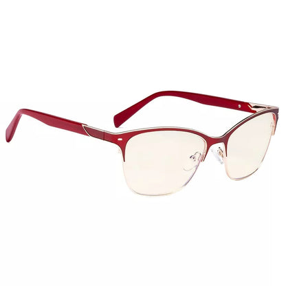 Semi-rim Blue Light Blocking Glasses Light Yellow Tinted