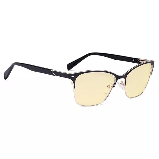 Semi-rim Blue Light Blocking Glasses Yellow Tinted