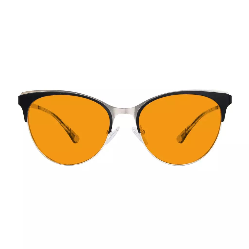 Cat-eye Blue Light Blocking Glasses Orange Tinted Women