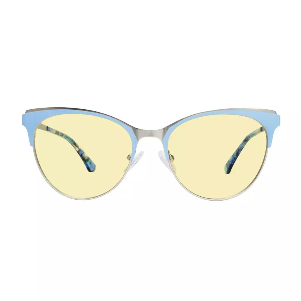 Cat-eye Blue Light Blocking Glasses Yellow Tinted Women