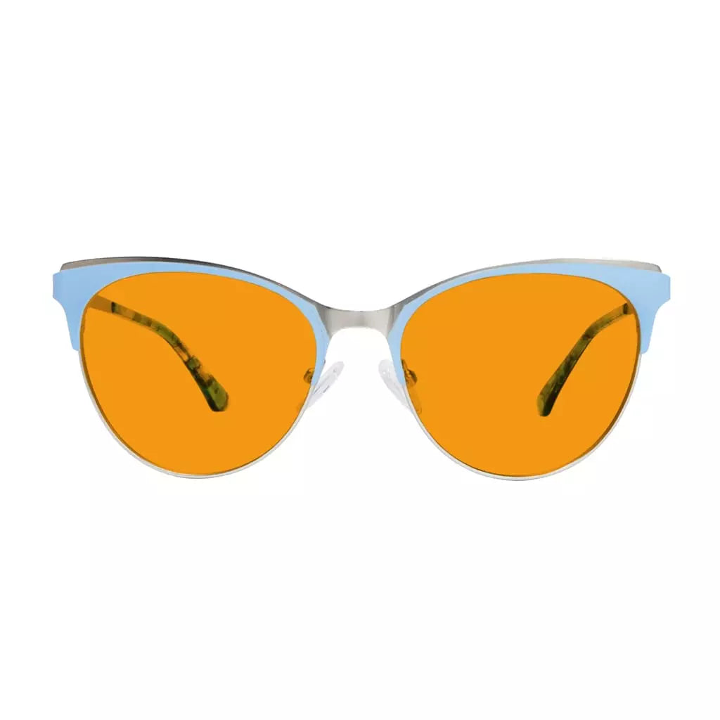Cat-eye Blue Light Blocking Glasses Orange Tinted Women