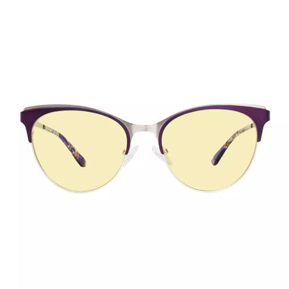 Cat-eye Blue Light Blocking Glasses Yellow Tinted Women