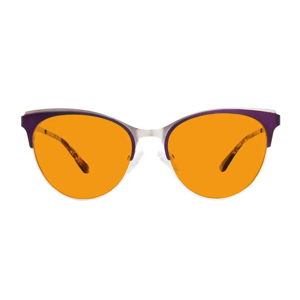 Cat-eye Blue Light Blocking Glasses Orange Tinted Women
