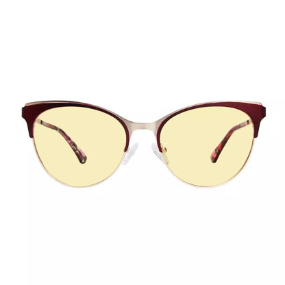 Cat-eye Blue Light Blocking Glasses Yellow Tinted Women
