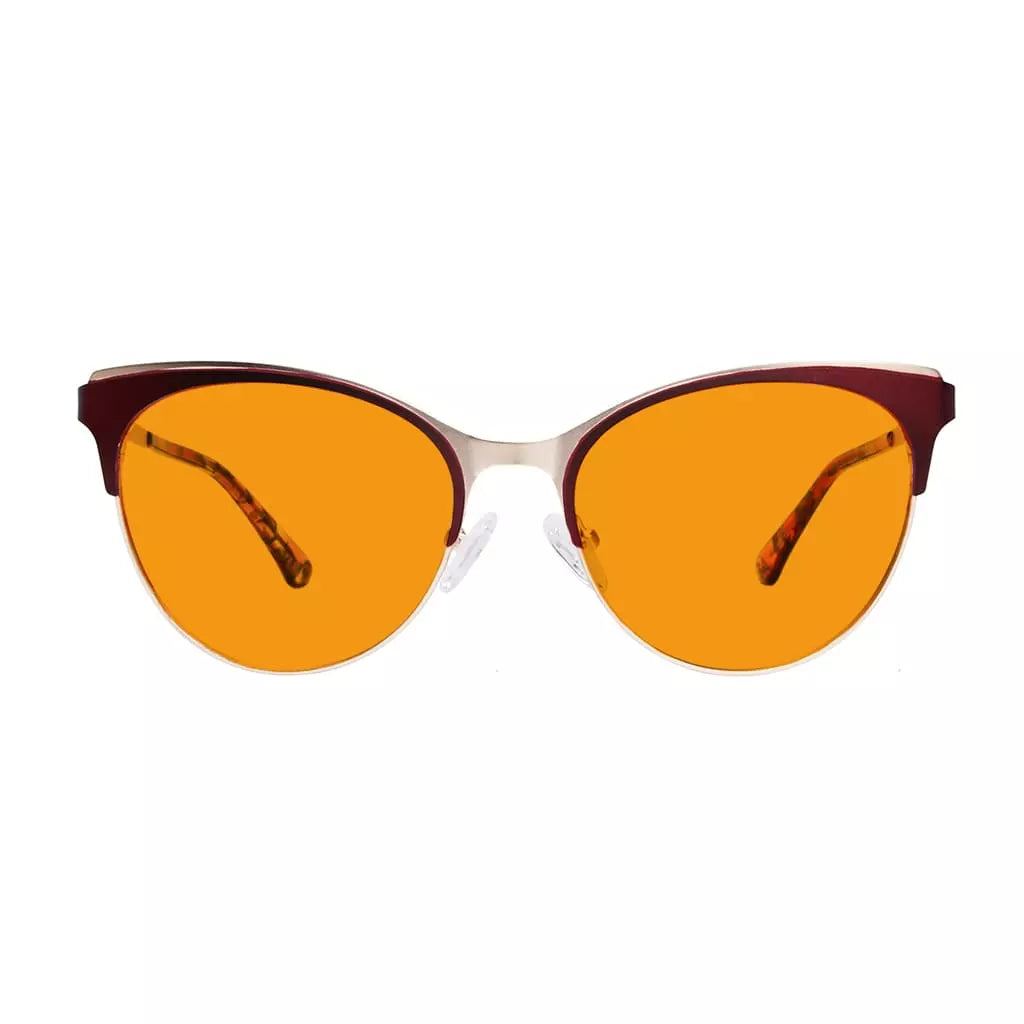 Cat-eye Blue Light Blocking Glasses Orange Tinted Women