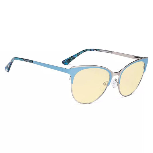 Cat-eye Blue Light Blocking Glasses Yellow Tinted Women