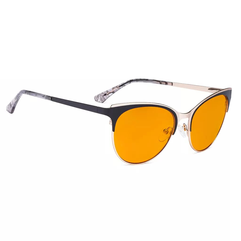 Cat-eye Blue Light Blocking Glasses Orange Tinted Women