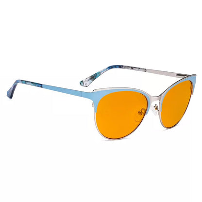 Cat-eye Blue Light Blocking Glasses Orange Tinted Women