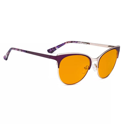 Cat-eye Blue Light Blocking Glasses Orange Tinted Women