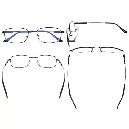 Progressive Titanium Blue Light Blocking Reading Glasses for Men and Women