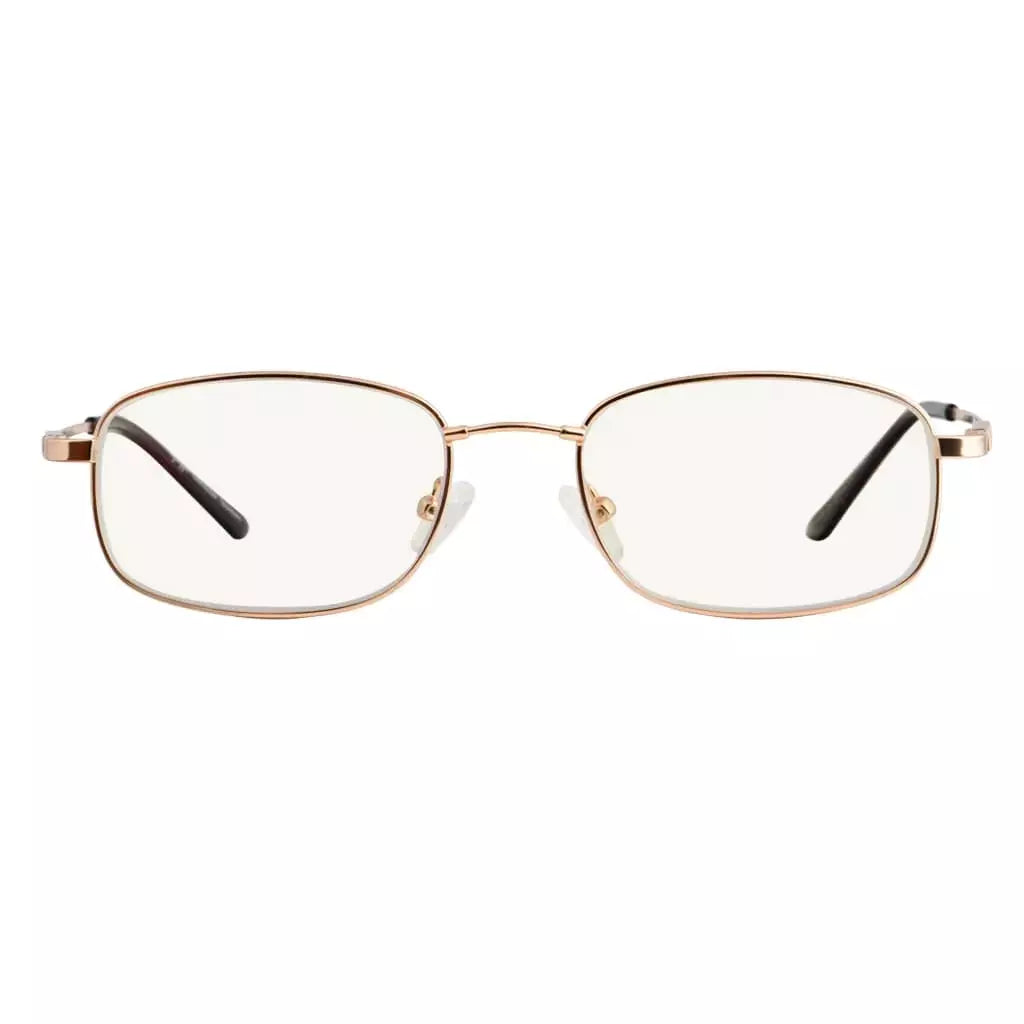 Progressive Titanium Blue Light Blocking Reading Glasses for Men and Women