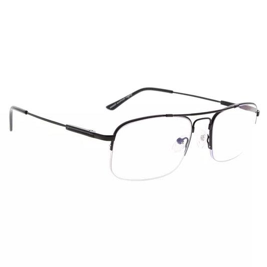 Progressive Titanium Blue Light Blocking Reading Glasses for Men and Women