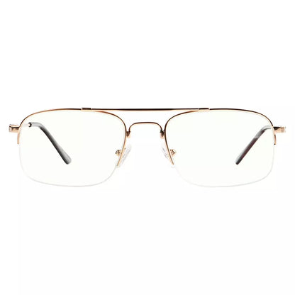 Progressive Titanium Blue Light Blocking Reading Glasses for Men and Women