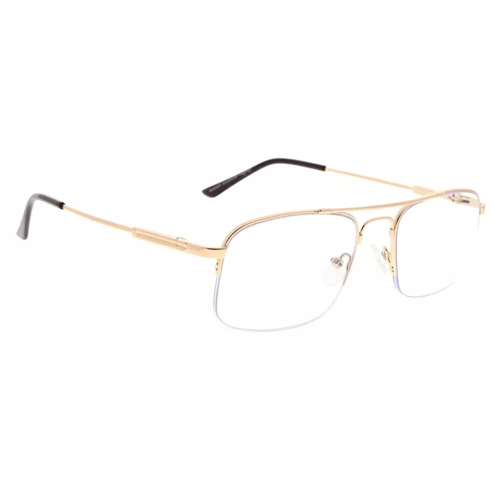 Progressive Titanium Blue Light Blocking Reading Glasses for Men and Women