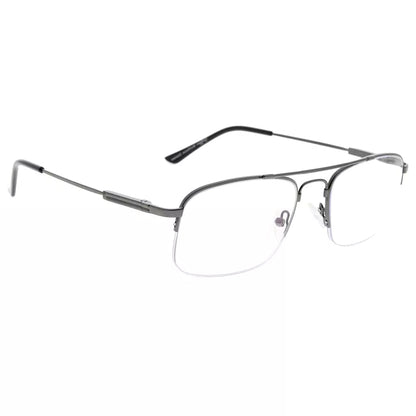 Progressive Titanium Blue Light Blocking Reading Glasses for Men and Women