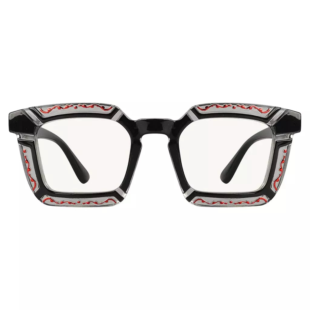 Progressive Pattern Blue Light Blocking Reading Glasses for Women