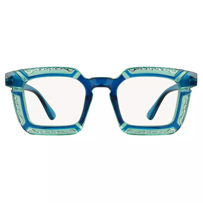 Progressive Pattern Blue Light Blocking Reading Glasses for Women