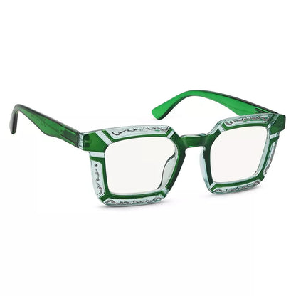 Progressive Pattern Blue Light Blocking Reading Glasses for Women