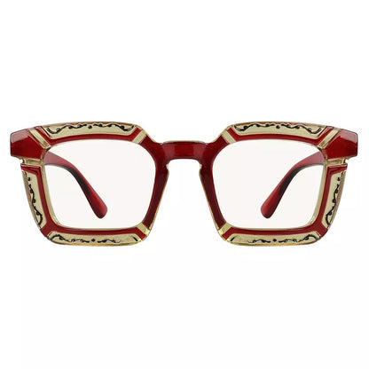 Progressive Pattern Blue Light Blocking Reading Glasses for Women