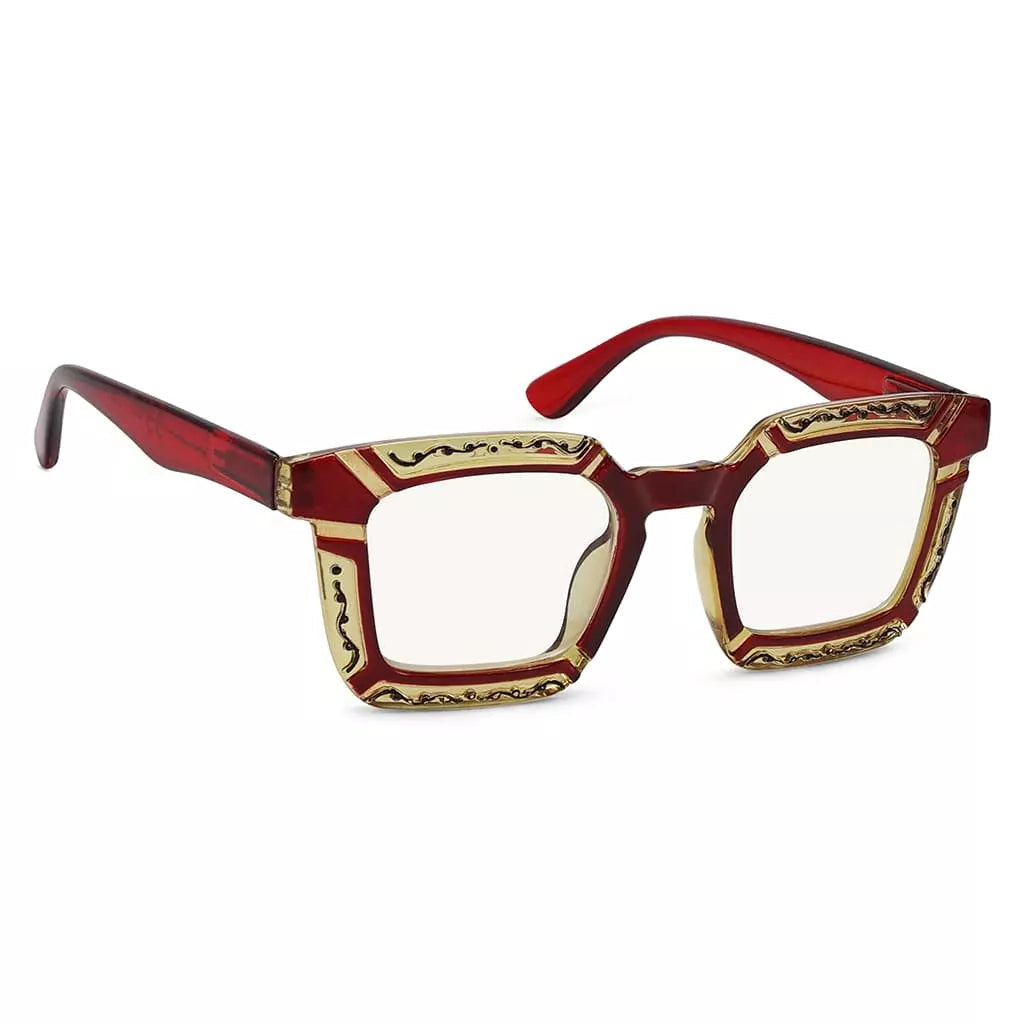 Progressive Pattern Blue Light Blocking Reading Glasses for Women