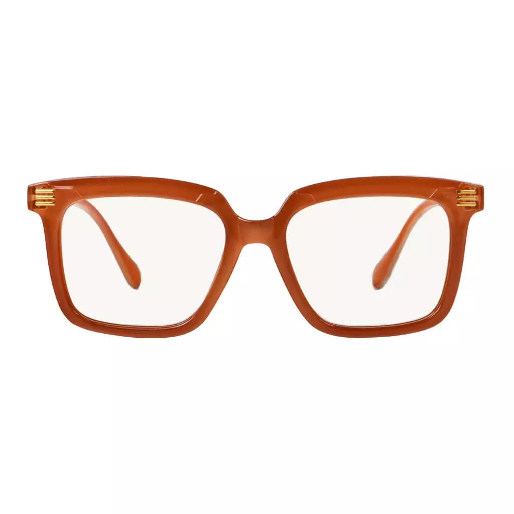 Square Multifocus Blue Light Blocking Reading Glasses Women Men