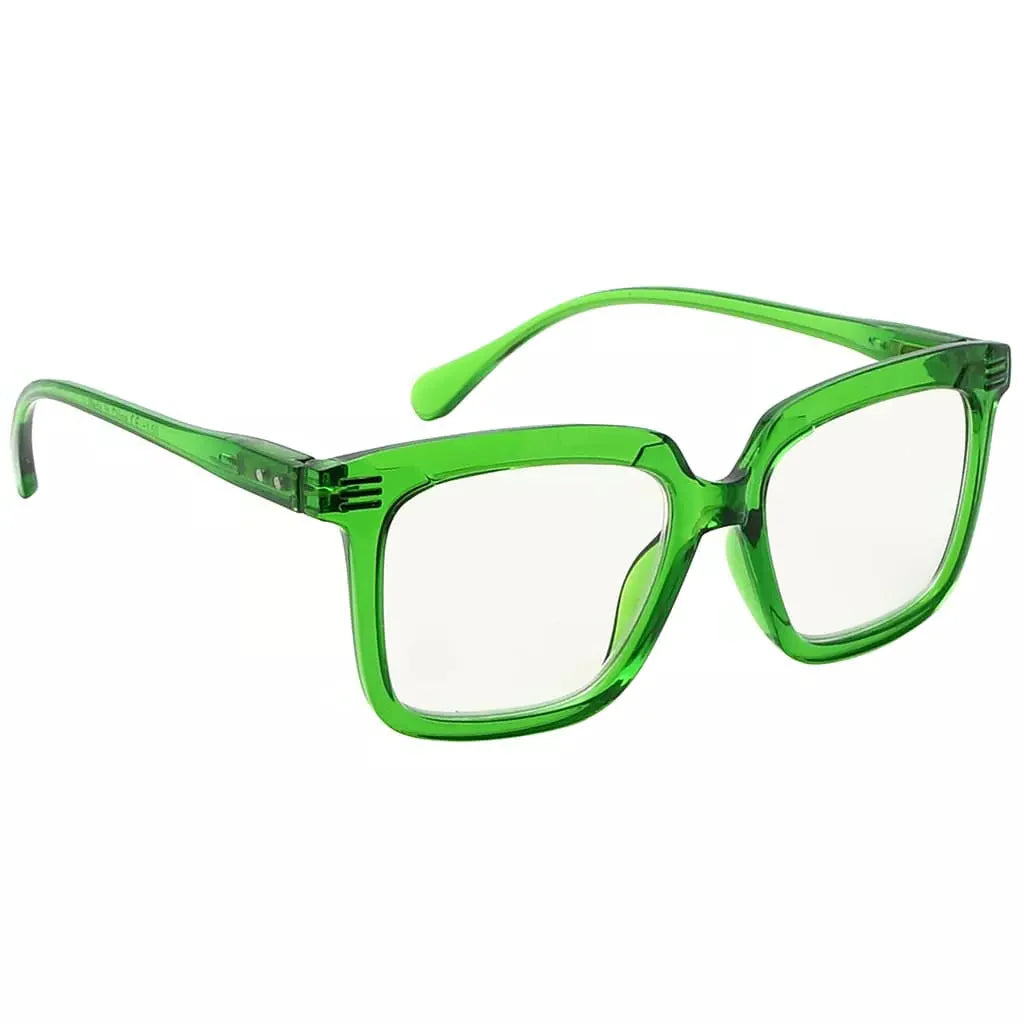 Square Multifocus Blue Light Blocking Reading Glasses Women Men