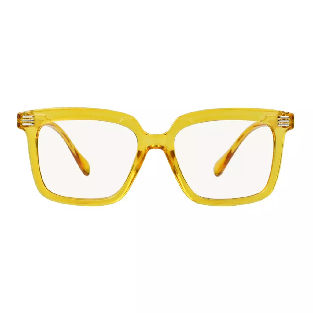 Square Multifocus Blue Light Blocking Reading Glasses Women Men