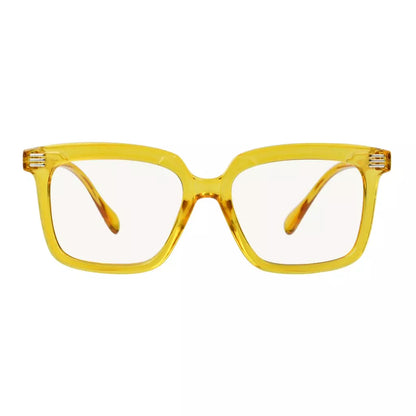 Square Multifocus Blue Light Blocking Reading Glasses Women Men