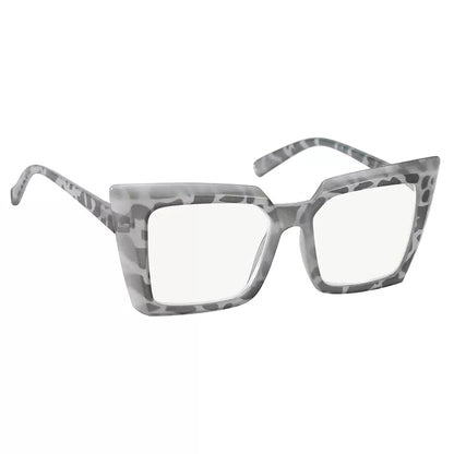Progressive Oversize Blue Light Blocking Reading Glasses for Women
