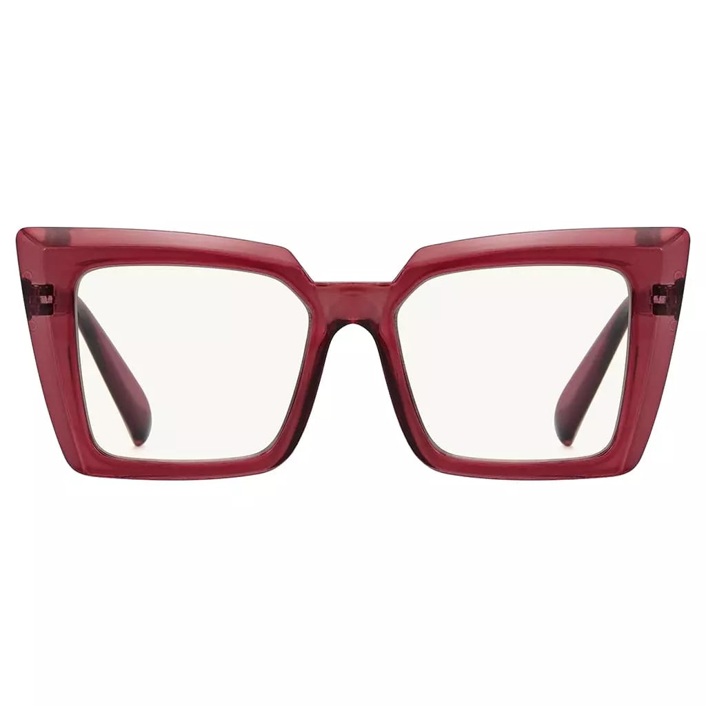Progressive Oversize Blue Light Blocking Reading Glasses for Women