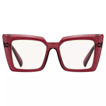 Progressive Oversize Blue Light Blocking Reading Glasses for Women