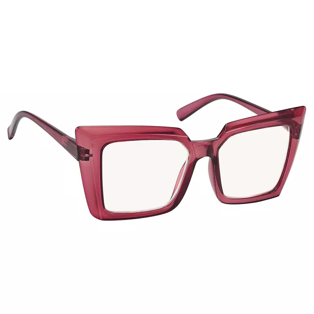 Progressive Oversize Blue Light Blocking Reading Glasses for Women