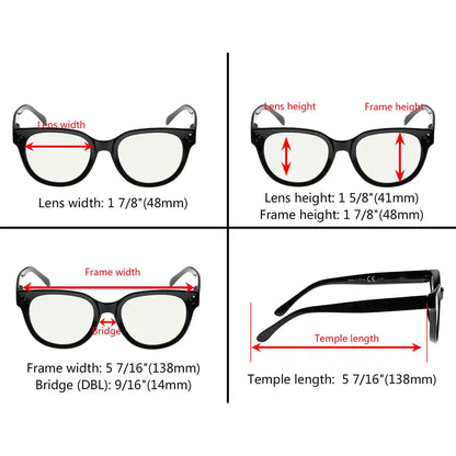 Multifocus Blue Light Blocking Reading Glasses Women