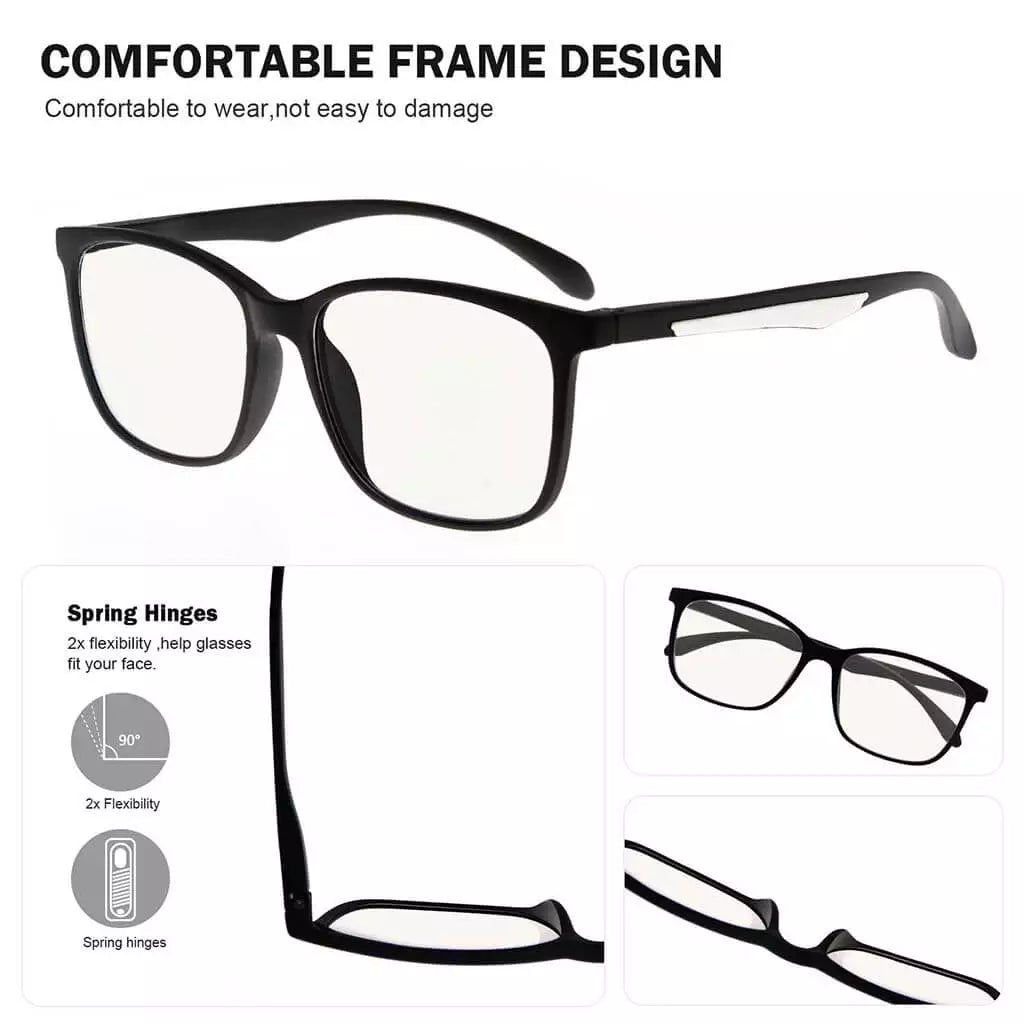 Progressive Multifocus Blue Light Blocking Reading Glasses Women Men