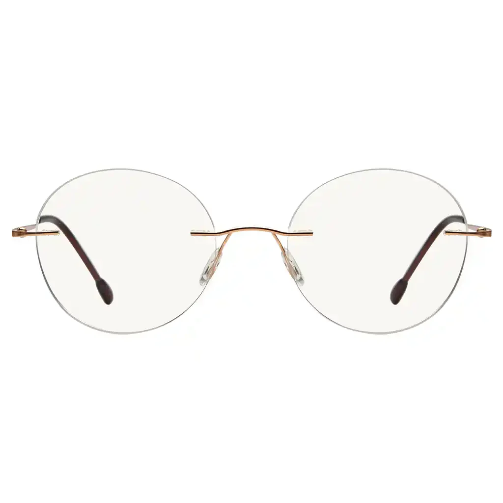 Rimless Progressive Blue Light Blocking Reading Glasses for Men and Women