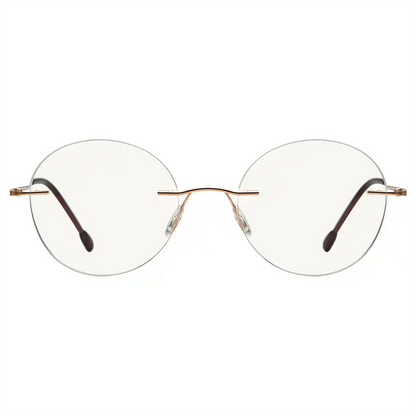 Rimless Progressive Blue Light Blocking Reading Glasses for Men and Women